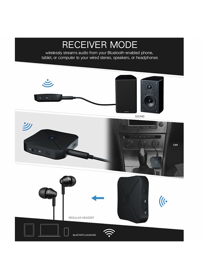 Generic - 2 in 1 Wireless Bluetooth 4.2 Audio Transmitter Receiver TV Car Music Receiver Universal Music Adapter for Headphone Speaker - Image 1