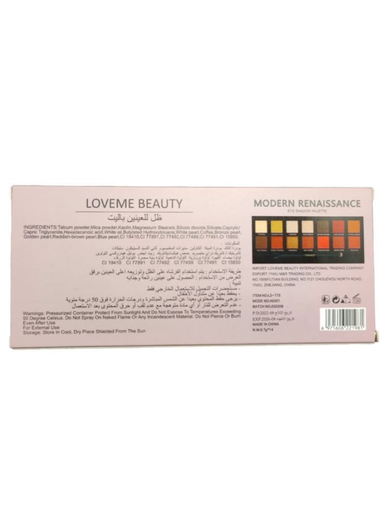 Modern Modern Renaissance Eyeshadow Palette 14 Alternative Colors Anastasia from Love Me Beauty  - Image 2