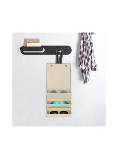 Arabest Sunglasses Organizer, Glasses Case Portable Travel Sunglasses Holder Foldable Eyeglasses Storage Box Hanging Eyewear Holder for Women Men  - Image 4