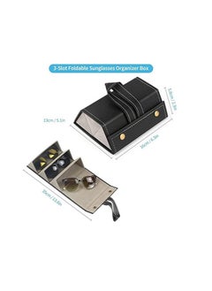 Arabest Sunglasses Organizer, Glasses Case Portable Travel Sunglasses Holder Foldable Eyeglasses Storage Box Hanging Eyewear Holder for Women Men  - Image 3