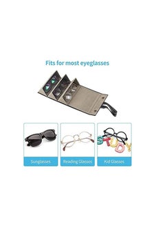 Arabest Sunglasses Organizer, Glasses Case Portable Travel Sunglasses Holder Foldable Eyeglasses Storage Box Hanging Eyewear Holder for Women Men  - Image 2