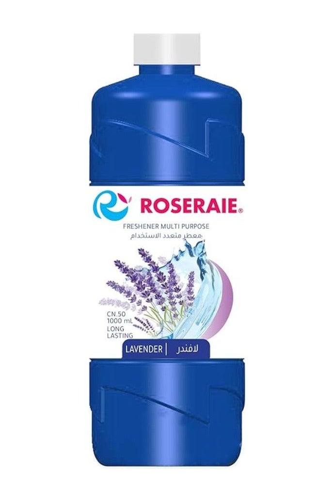 معطر هواء منزلي متعدد الاستخدامات من روزراي - تركيز 50 - رائحة لافندر - 1000 مل روسيراي