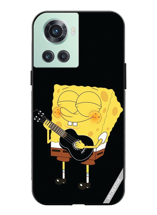 VR CREATIVE Protective Case Cover For OnePlus 10R Spongebob With Guitar Design Multicolour - Image 1