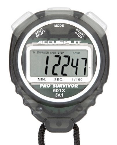 ACCUSPLIT Pro Survivor - A601XBK Stopwatch, Clock, Extra Large Display (Smoke) - Image 4