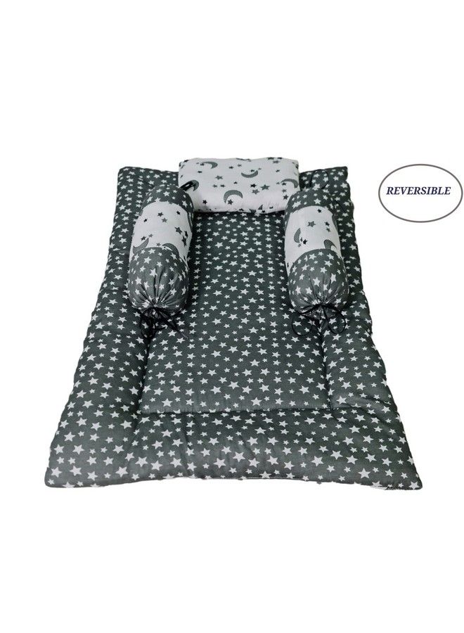 Brandonn Gift Pack Of Cotton New Born Baby Bedding With 3 Pillow Set - Image 5