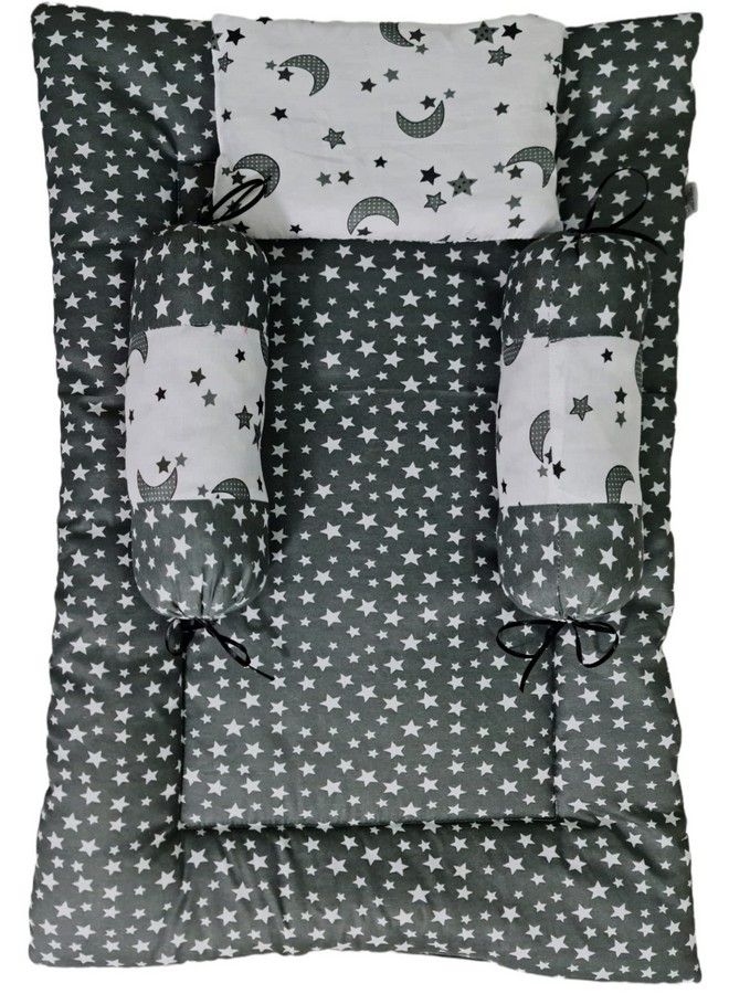 Brandonn Gift Pack Of Cotton New Born Baby Bedding With 3 Pillow Set - Image 4