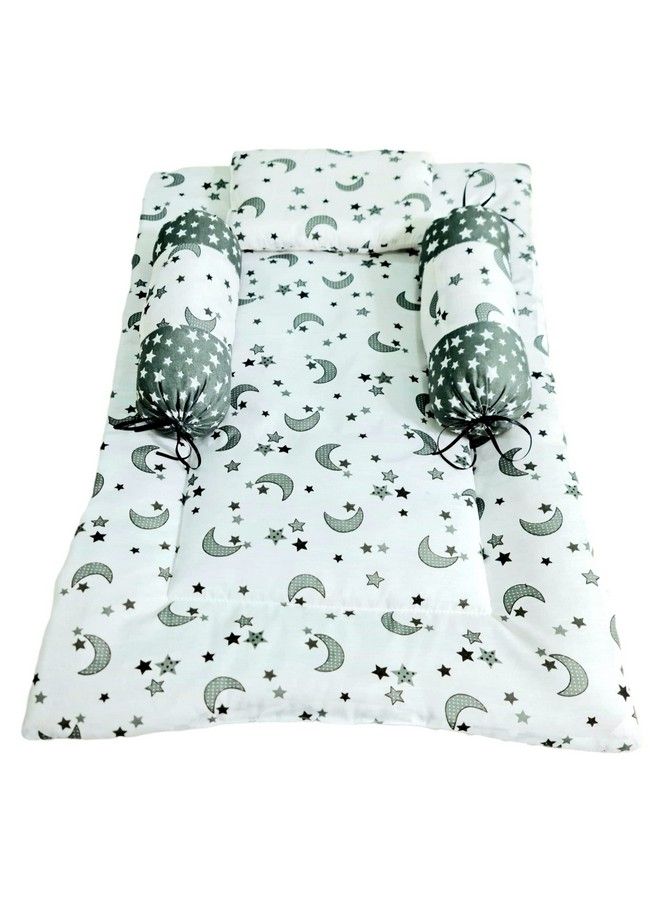 Brandonn Gift Pack Of Cotton New Born Baby Bedding With 3 Pillow Set - Image 3