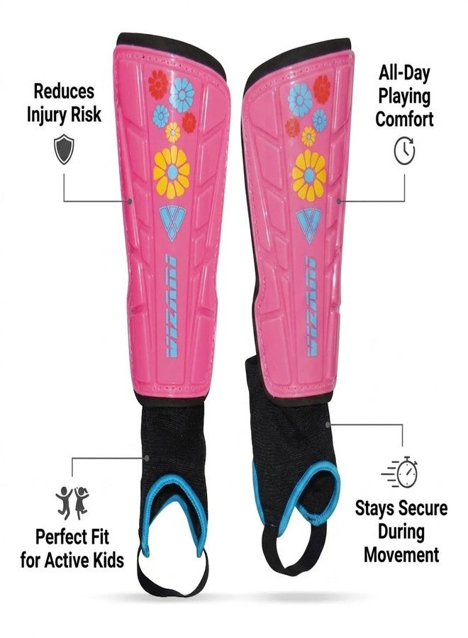 Vizari Blossom Soccer Shin Guards for Kids, Youth, Adults - Lightweight Protective, Dual-Layered Design for Boys, Girls, Men & Women - Stylish & Durable - Image 3