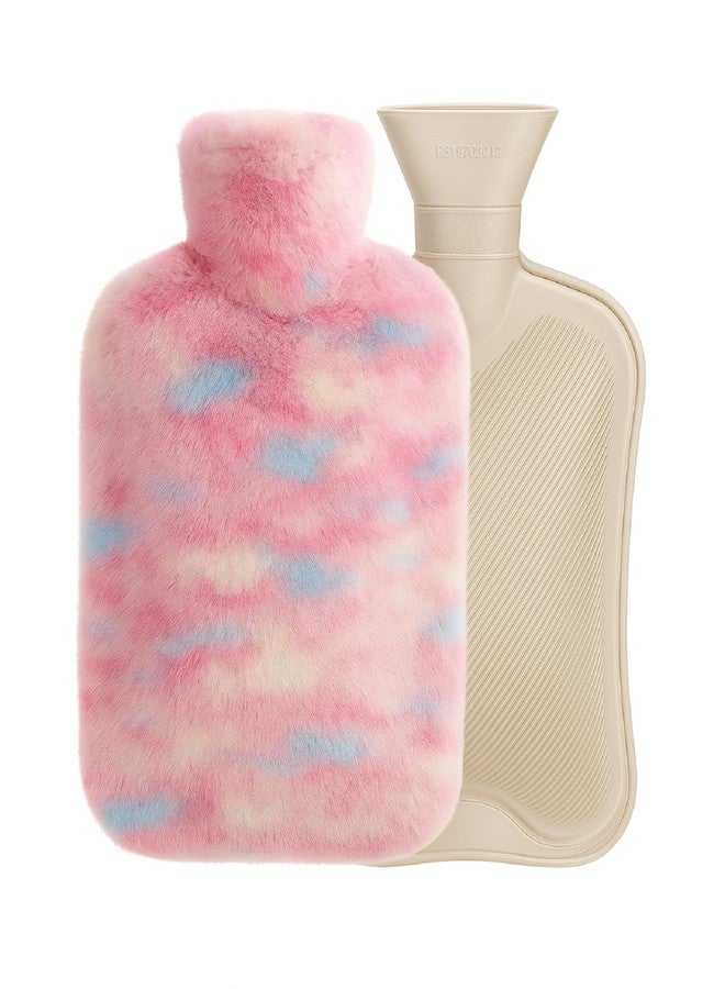 KMOTID Hot Water Bag Bottle Rubber with Soft Cover【2 Liter】Hot Water Bag for Period Cramps Pain Relief, Shoulder,Back,Neck Removable Hot Cold Pack- Bed Warmer,Garam Pani ki Theli【Multi-color】【2000ml】 - Image 1