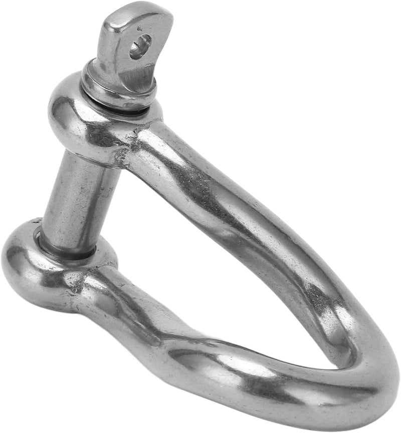 Stainless Steel Twisting Shackle Heavy Duty Screw Pin Anchor Shackle for Marine Yachting 10mm for Yachts, Speedboats, Lifting Devices, Ships - Image 1