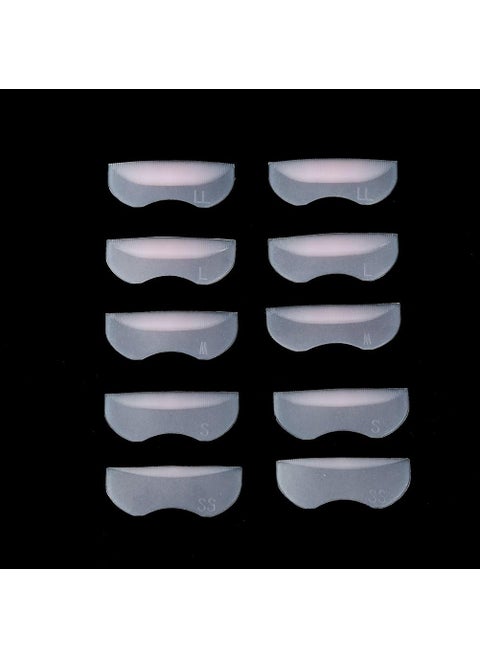 5 Pairs Lash Silicone Pads Eyelash Perming Curler Lash Pads DIY Eyelash Pads Eyealsh Perm Rods Lash Lifting 5 Different Sizes Eye lashes Patch Reusable Silicone Perming Lifting