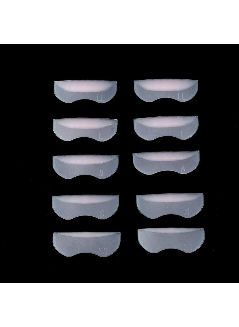 YOSOO - 5 Pairs Lash Silicone Pads Eyelash Perming Curler Lash Pads DIY Eyelash Pads Eyealsh Perm Rods Lash Lifting 5 Different Sizes Eye lashes Patch Reusable Silicone Perming Lifting - Image 1