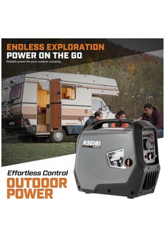 KSEIBI KGI 2000 Gasoline Inverter Generator, 2.0KW, Portable, Low Noise, Fuel-Efficient, Ideal for Home & Outdoor Use  - Image 3