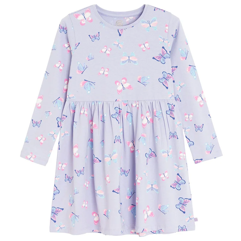 Cool Club VIOLET COTTON DRESS L/S