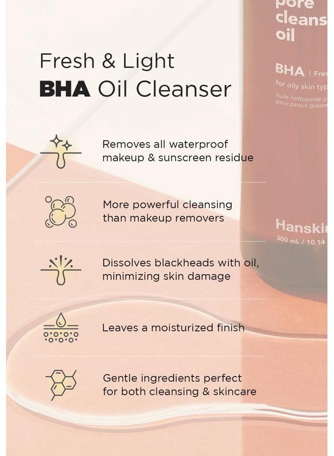 Hanskin BHA Pore Cleansing Oil, Gentle Blackhead Cleanser and Makeup Remover for Combination and Oily Skin, Korean Skincare [BHA/10.14 oz] - Image 4