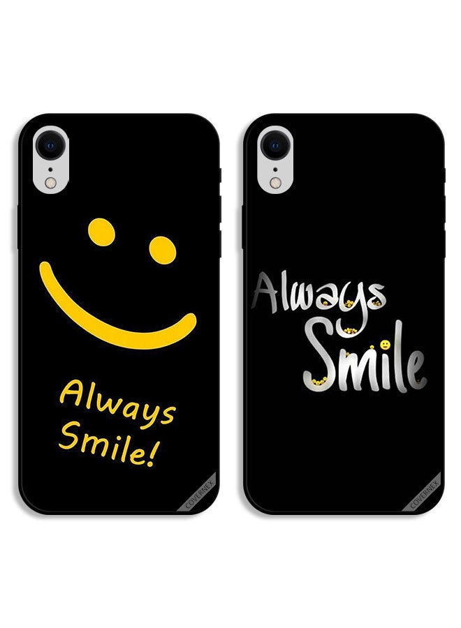 Covernex Two Cases For Apple iPhone XR Protective Covers Always Smile - Image 1