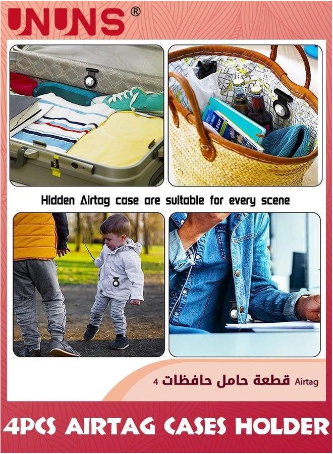 يو إن يو إن أس 4 Pack Bluetooth Trackers Holder,Hidden Pin Holder For Phone,Silicone Items Shoes Clothes Pet-Pink+White+Black+Grey - Image 3