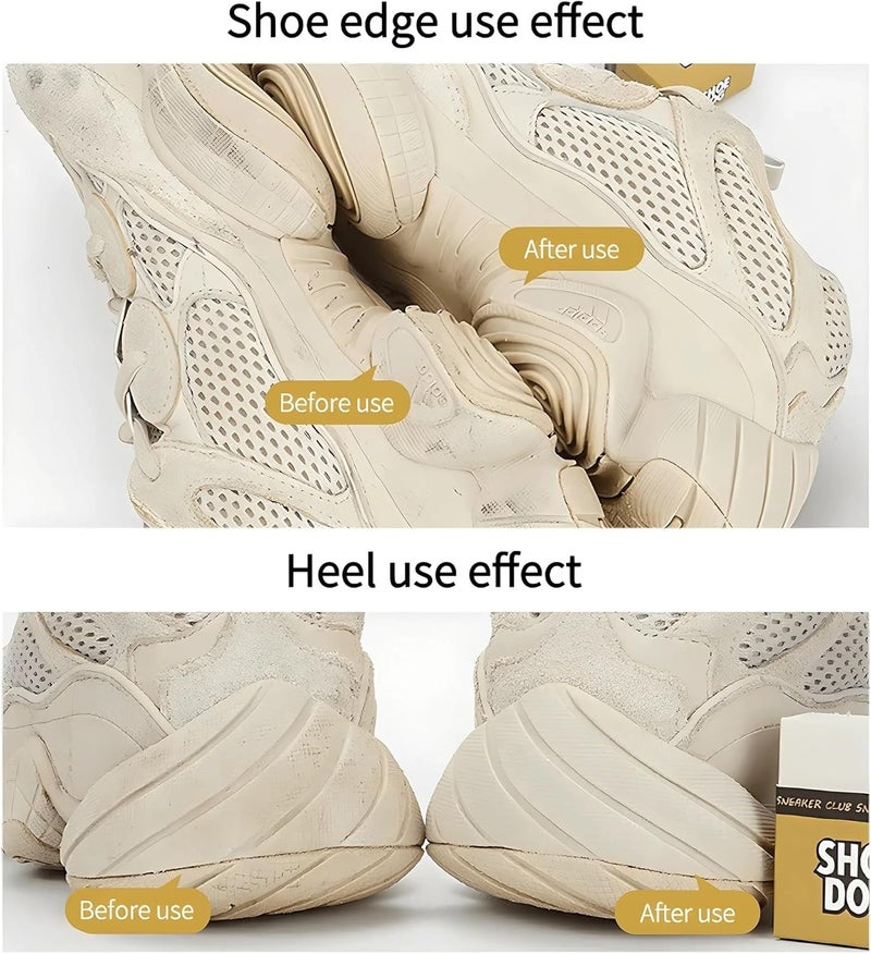 Multi-Use Shoe Cleaning Eraser – Waterless Stain Remover Dry Cleaner – Portable Shoe Eraser for Cleaning Sneakers, Leather, Casual, Boots – Rubber Shoe Care Eraser (Shoeldog) (2) - Image 3