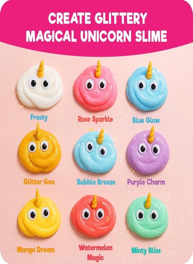 EINSTEIN BOX Unicorn Slime Making Kit for Girls | DIY Slime Set with 10+ Recipes | Arts & Crafts Gift for Girls Ages 3-10 | Unicorn-Themed Multicolor Glitter Craft Activity - Image 3