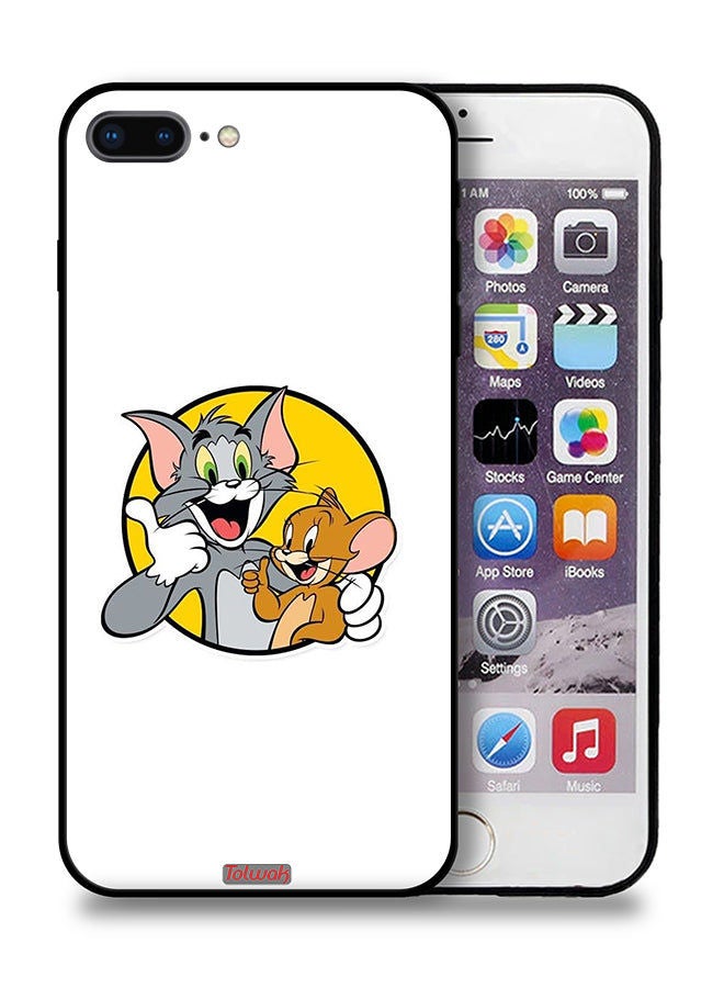 Tolwak Apple iPhone 8 Plus Protective Case Tom And Jerry - Image 1