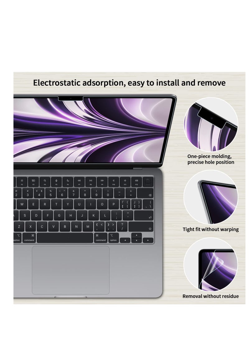 1Pack Compatible with MacBook Air 13.6'' M4 Chip A3240/M3 Chip A3113/ M2 Chip A2681 Blue Light Screen Protector, Anti Glare Film/Anti Scratch Laptop Screen Protector Guard for MacBook Air 13.6 Inch - Image 3