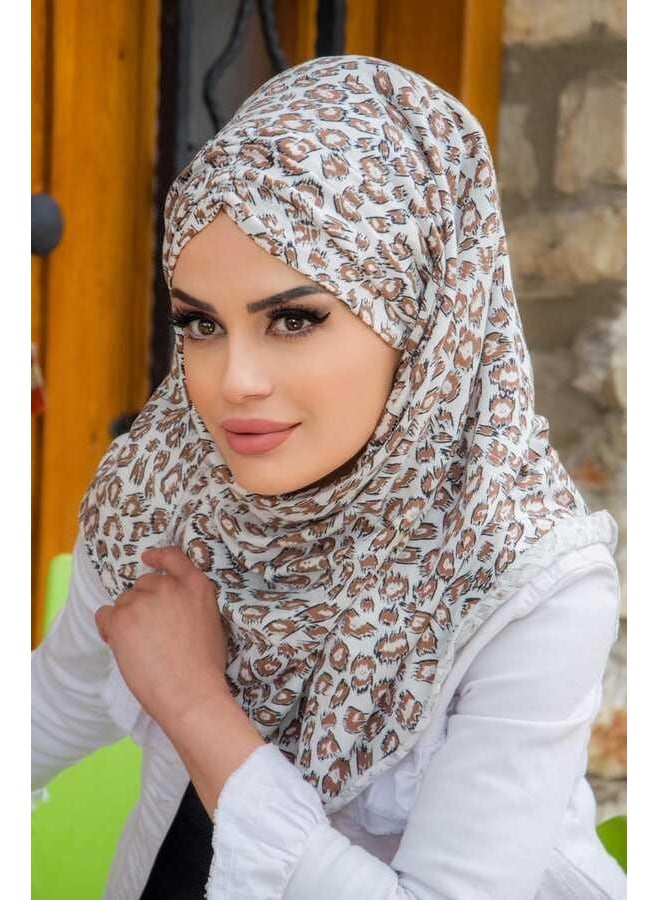 Aişe Tesettür Aisha Hijab Patterned Ready Shawl Scarf  - Image 2