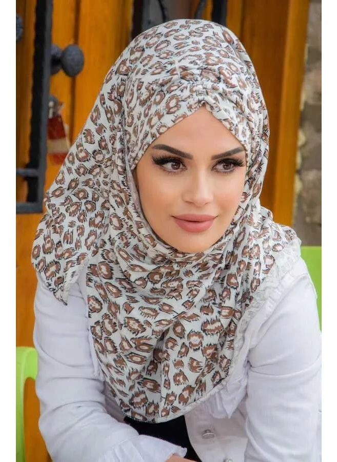 Aişe Tesettür Aisha Hijab Patterned Ready Shawl Scarf