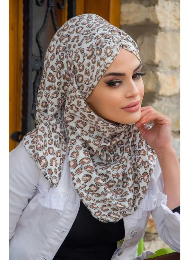 Aişe Tesettür Aisha Hijab Patterned Ready Shawl Scarf
