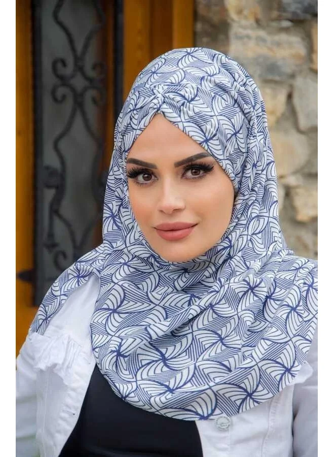 Aişe Tesettür Aisha Hijab Patterned Ready Shawl Scarf