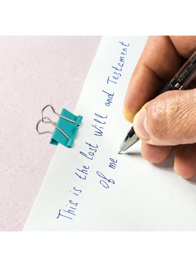 OWLKELA 120 Pack Mini Binder Clips, Color Binder Clips, Small Paper Clips 15mm 5/8 Inch. Micro Size Office Clips for Home School Office and Business. - Image 4