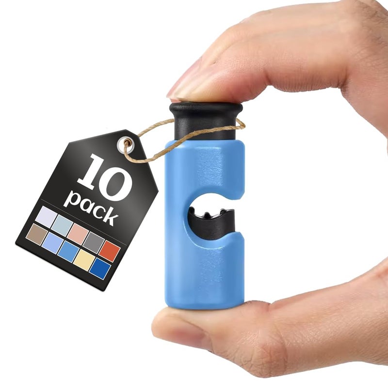 10 Pack Squeeze and Lock Bread Bag Clips Bread Clips Resuable Bag Clip for Food Storage Sturdy Bread Cilp Heavy Plastic Handy Bags Cinch Easy to Use with Bags Closures 10 Colors