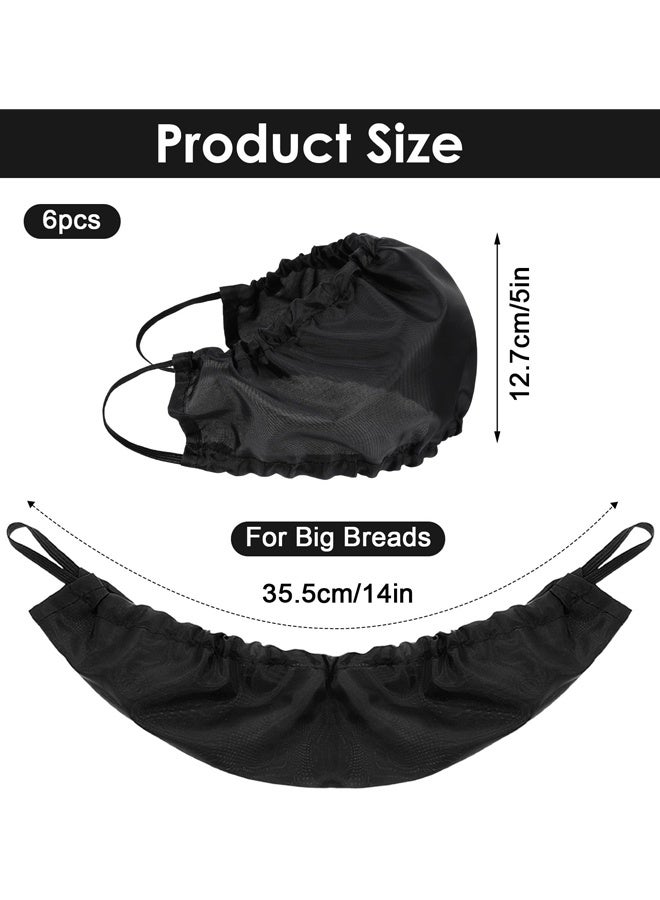 6PCS Adjustable Men Beard Net Bonnets Food Service Beard Bibs - Image 2
