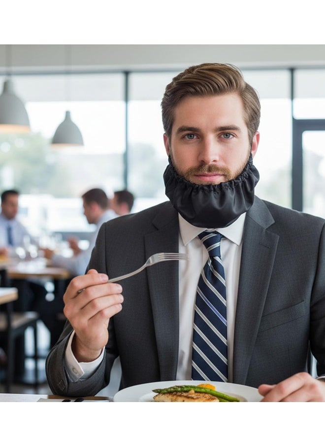 6PCS Adjustable Men Beard Net Bonnets Food Service Beard Bibs - Image 4