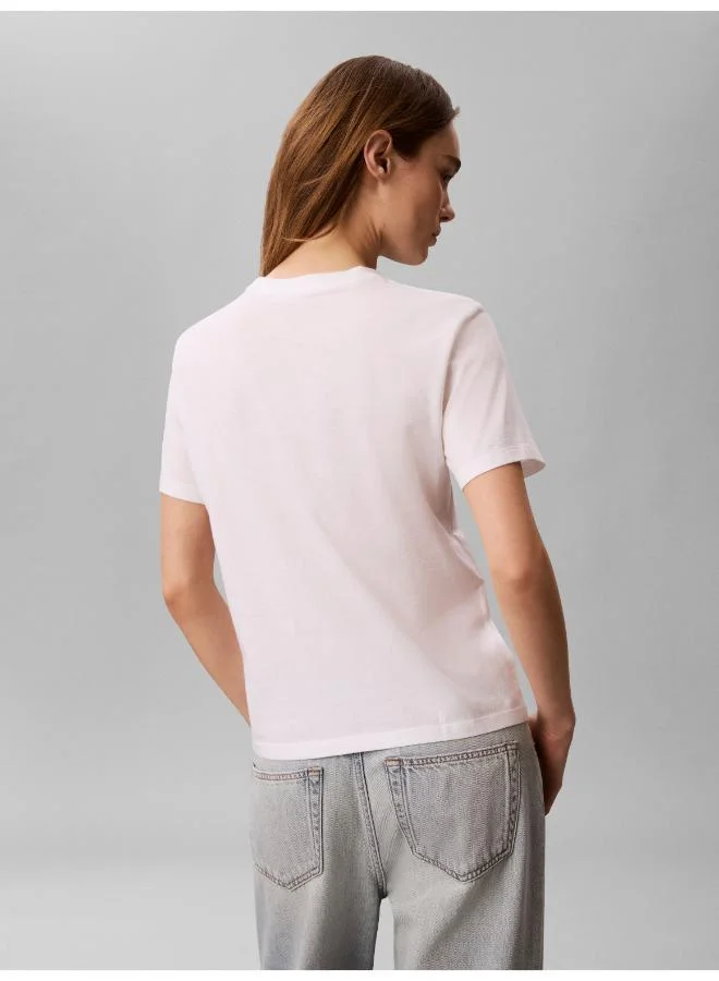 Calvin Klein Jeans  Monologo Crew Neck T-Shirt for Women | Best Price UAE