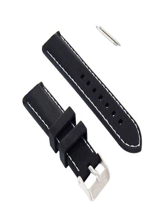 NIBEMINENT Samsung Galaxy Gear 2 Neo Sm R381 Replacement Resin Bracelet Smart Watchband Black - Image 2