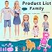 dollbie Dolls Family Playset with Baby Stroller Set 6 People Pets Accessories for 312 Years Old Toddler Gift with Pregnant Mom Dad 3 Kids Dogs and Interactive Play - Image 4