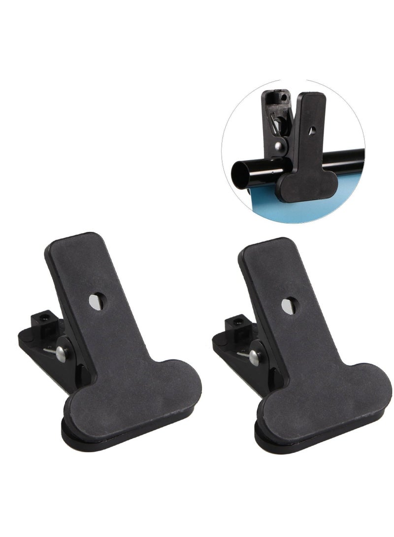 Rubik Photography Backdrop Background Cloth Light Stand Tripod Clamp Clip Holder Mount (2Pcs Set)  - Image 1
