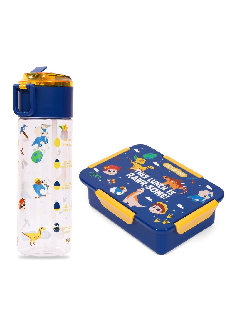 Eazy Kids Eazy Kids Lunch Bag and Activity Backpack Set of 3 Dinosaur-Blue - Image 2