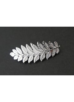 Fodattm 2Pcs Girls Women Metal Leaf Branch French Updo Hair Pin Wedding Hair Clip Party Hairpins Hair Barrettes Hair Accessory (Silver)  - Image 3