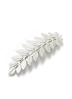 Fodattm 2Pcs Girls Women Metal Leaf Branch French Updo Hair Pin Wedding Hair Clip Party Hairpins Hair Barrettes Hair Accessory (Silver)  - Image 1