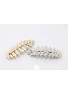 Fodattm 2Pcs Girls Women Metal Leaf Branch French Updo Hair Pin Wedding Hair Clip Party Hairpins Hair Barrettes Hair Accessory (Silver)  - Image 4