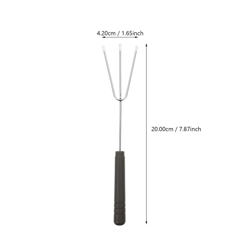 Stainless Steel Chocolate Fondue Forks Set 6 Pieces Cheese Dipping Tools - Image 3