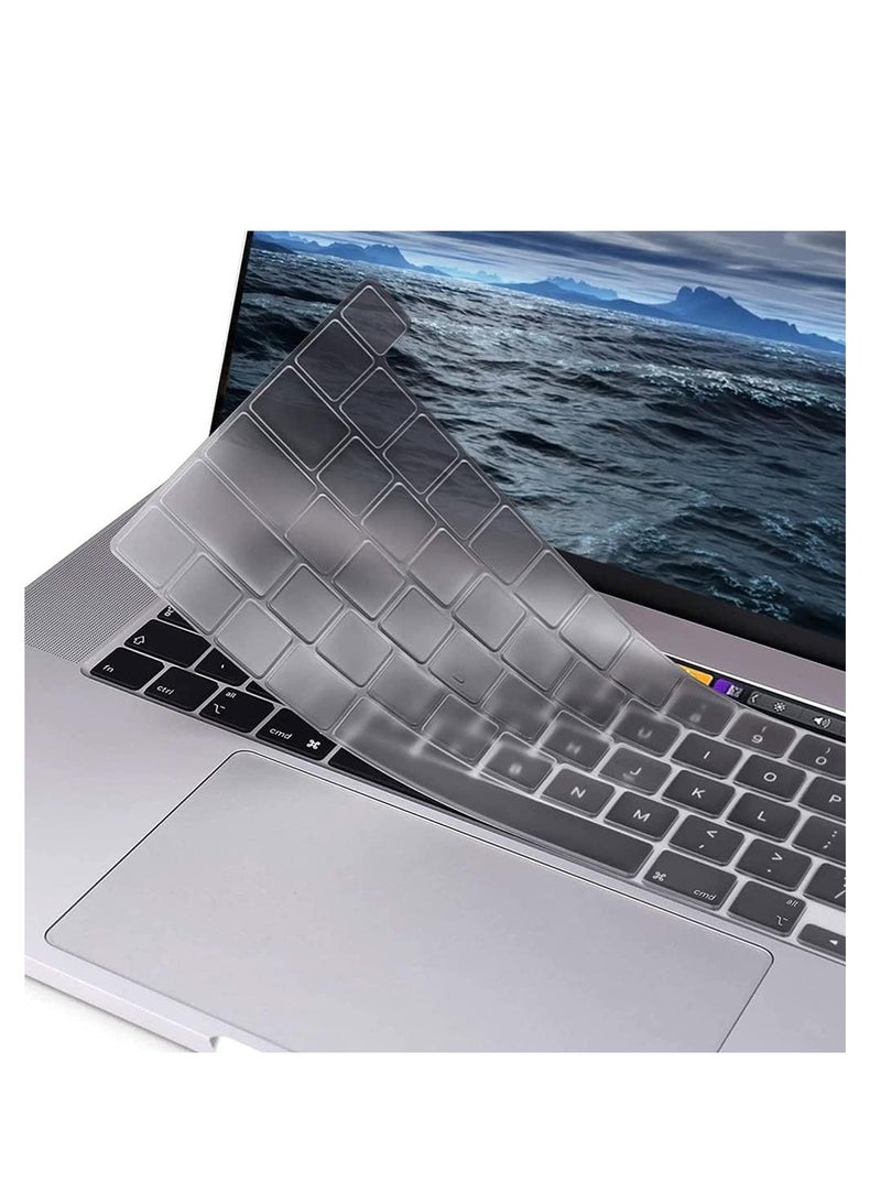 Premium Keyboard Cover for MacBook Pro 13 inch M2 2023 2022, 2021 2020 M1 A2338 A2289 A2251 Ultra Thin US Keyboard Protector for MacBook Pro 13 with Touch Bar ,Clear( Not Cover Touch Bar) - Image 2