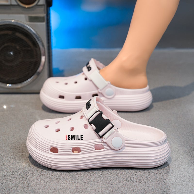 Children'S Croc Shoes Summer Parent-Child Style Thickened Casual Sports Soft Sole Wear-Resistant Non-Slip Breathable Sandals For Women - Image 3