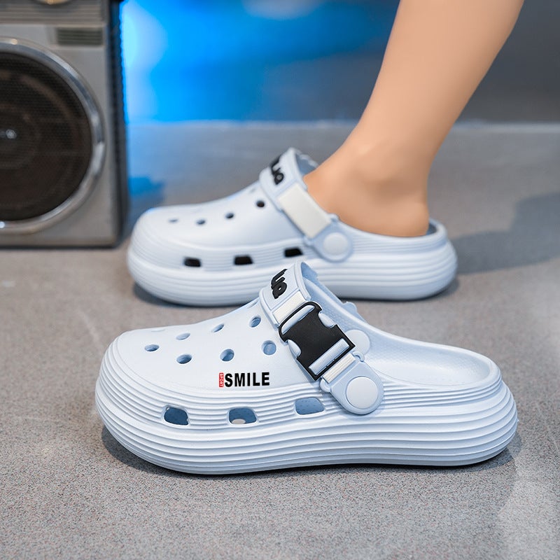 Children'S Croc Shoes Summer Parent-Child Style Thickened Casual Sports Soft Sole Wear-Resistant Non-Slip Breathable Sandals For Women - Image 5