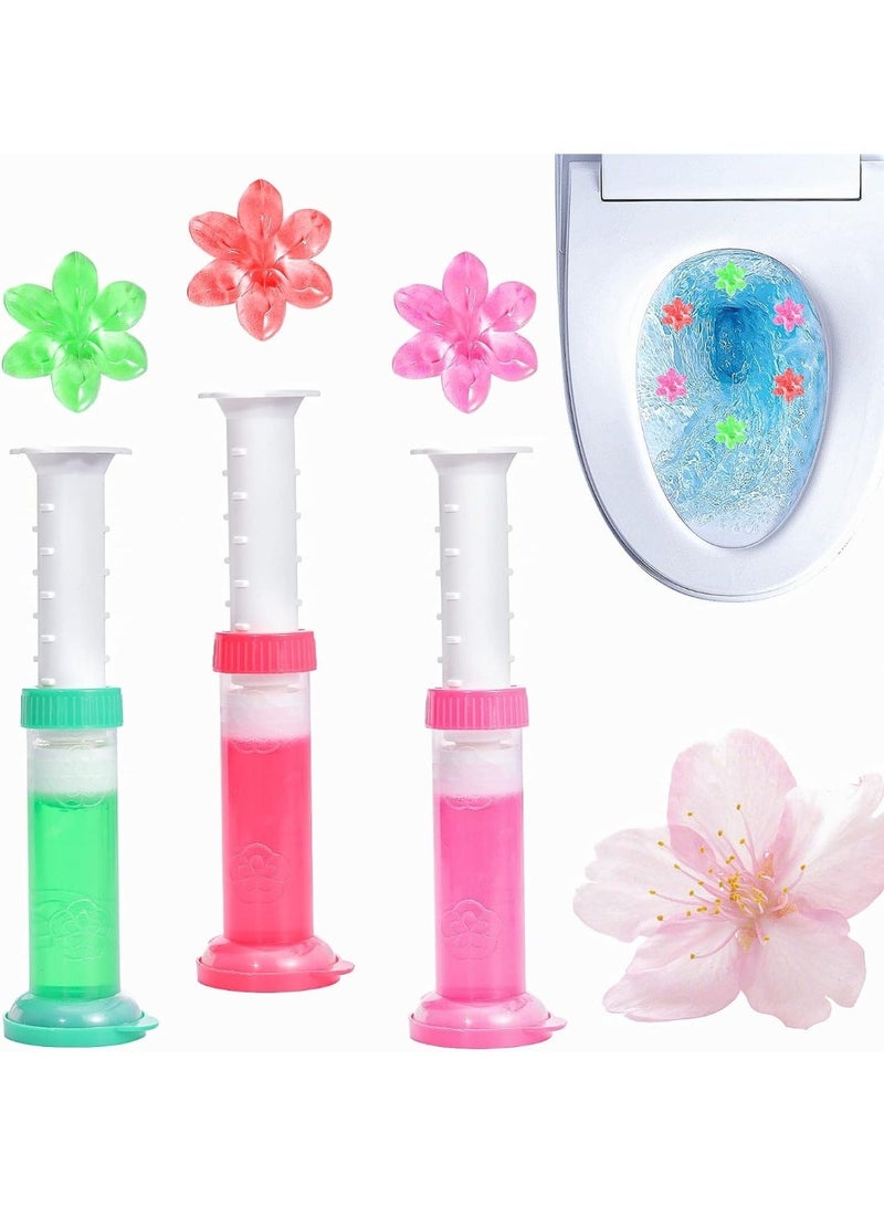 Multi-Scent Toilet Cleaning Gel – 3-Pack Automatic Toilet Bowl Cleaner & Freshener with Applicator – Removes Stains, Dirt & Buildup While Providing Long-Lasting Freshness – Suitable for Most Toilet Types - Image 1