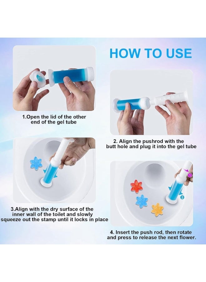 Multi-Scent Toilet Cleaning Gel – 3-Pack Automatic Toilet Bowl Cleaner & Freshener with Applicator – Removes Stains, Dirt & Buildup While Providing Long-Lasting Freshness – Suitable for Most Toilet Types - Image 3