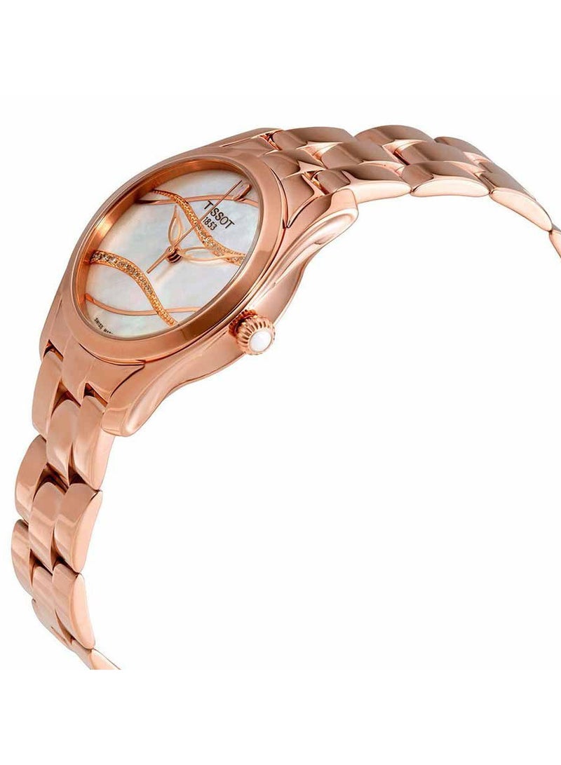 TISSOT T-Wave Mother of Pearl Dial Stainless Steel Womens Watch T112.210.33.111.00 - Image 2