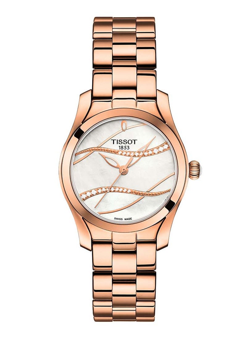 TISSOT T-Wave Mother of Pearl Dial Stainless Steel Womens Watch T112.210.33.111.00 - Image 1