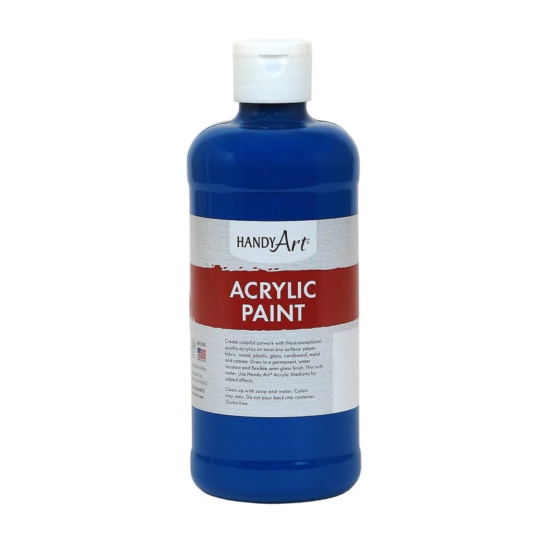Handy Art 101-065 Student Acrylic Paint 16 ounce, Ultramarine Blue - Image 2
